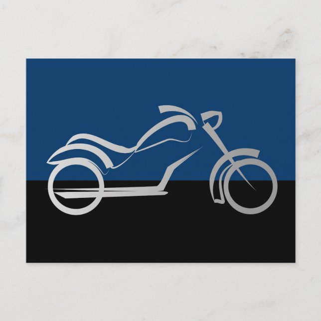 Cartão Postal motocicleta (Frente)