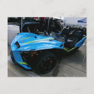 Cartão Postal Motocicleta azul