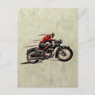 CARTÃO POSTAL MOTOCICLETA DE COMPETÊNCIA CLÁSSICA