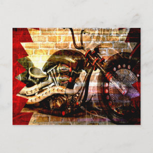 Cartão Postal Motocicleta Mania