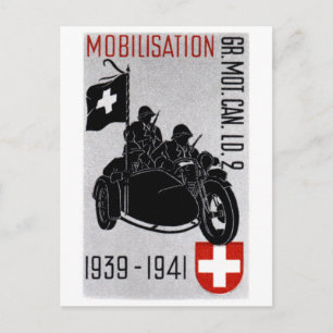 Cartão Postal Motocicleta Recon Suíça WII