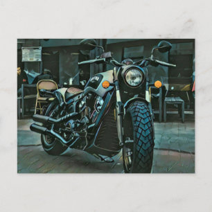 Cartão Postal motocicletas retrô presente motociclista