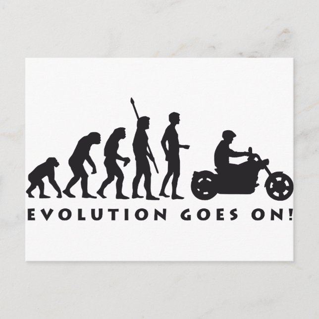 Cartão Postal motociclista evolutiva (Frente)