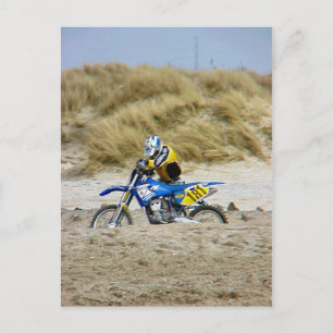 Cartão Postal Motocross 2, Dunkerque, França, anos 90