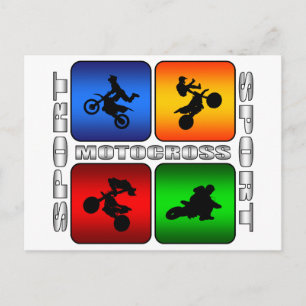 Cartão Postal Motocross espetacular
