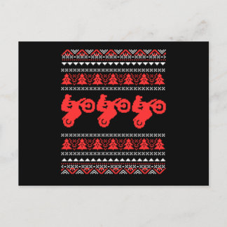 Cartão Postal Motocross moto motocross de bicicleta de Natal fei