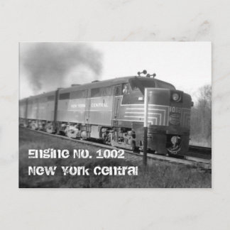 Cartão Postal motor1002, Motor Nº 1002New York Central
