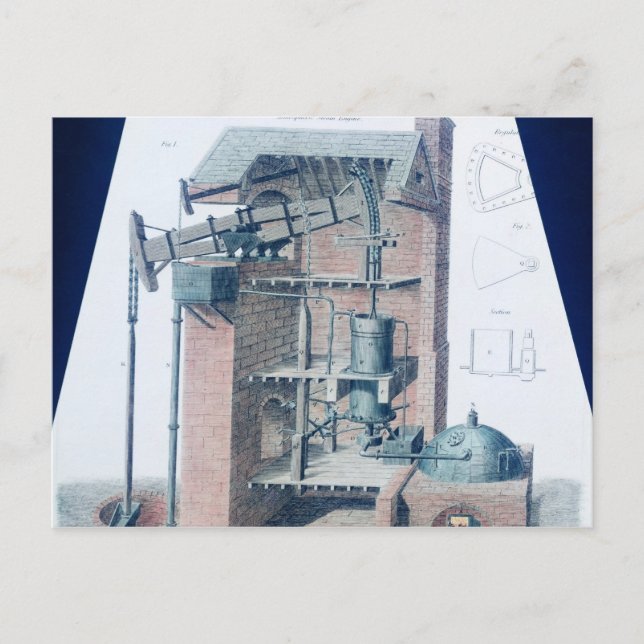 Cartão Postal Motor a vapor atmosférico (Frente)