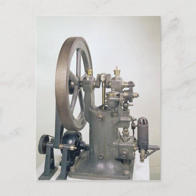 Cartão Postal Motor de combustão interna, 1876 (Frente)