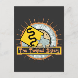 Cartão Postal Motorcycle Road The Twisted Sisters in Texas