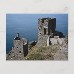 Cartão Postal Motores de Mina de Botallack, perto de Ruas. Oust,