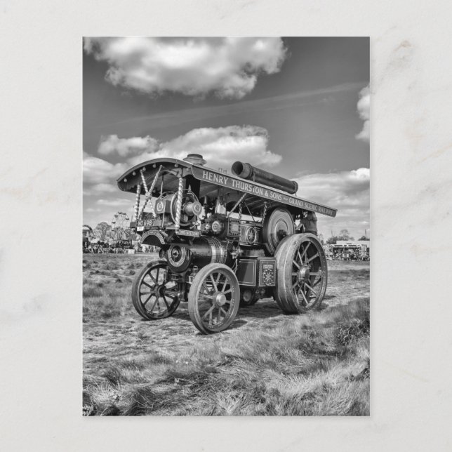 Cartão Postal Motores de Showman "Lord Nelson" Preto e Branco (Frente)