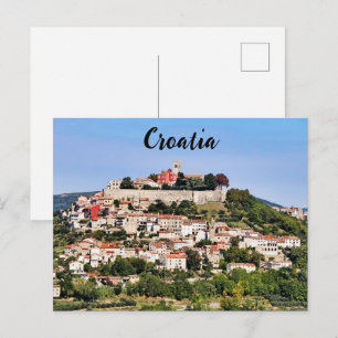 Cartão Postal Motovun Croácia