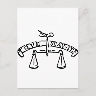 Cartão Postal Motto Montaigne. Que Sais-Je? O que eu sei?