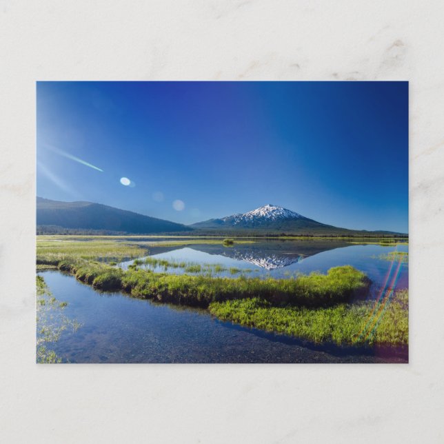 Cartão Postal Mount Bachelor Lens Flare (Frente)