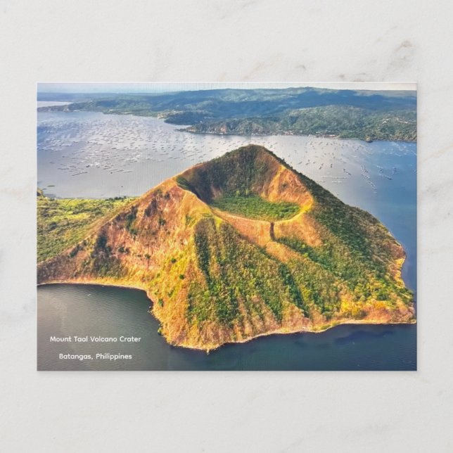 Cartão Postal Mount Taal Volcano Crater, Philippines -  (Frente)
