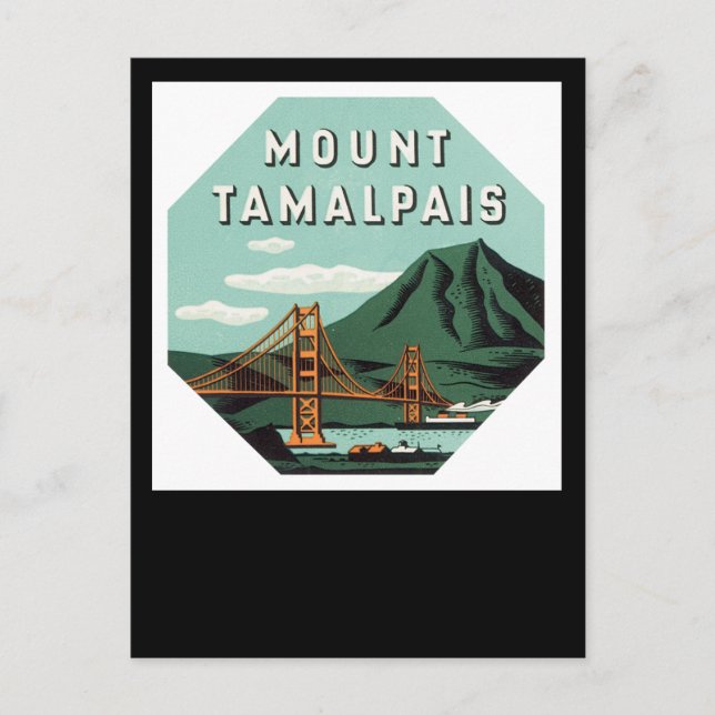 Cartão Postal Mount Tamalpais (Frente)