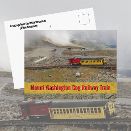 Cartão Postal Mount Washington Cog Railway Train Photographic