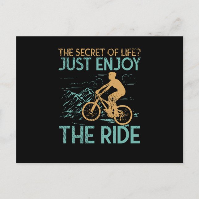 Cartão Postal Mountain Bike Biker (Frente)