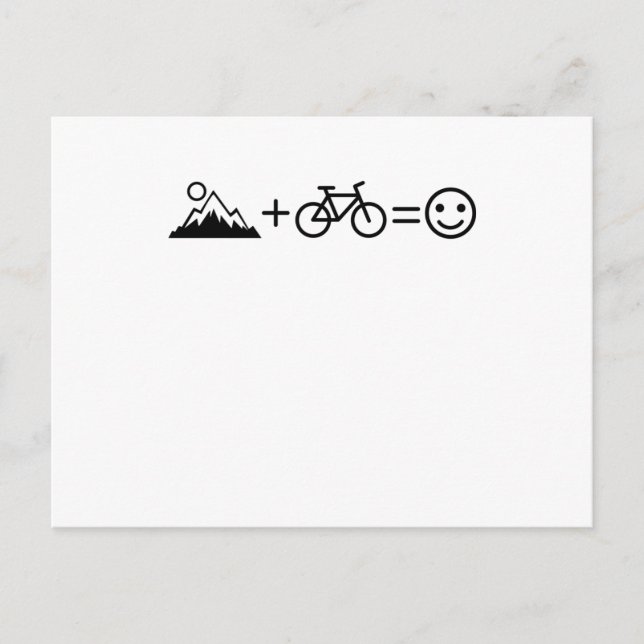 Cartão Postal MOUNTAIN BIKE FUNNY Mountainbiker Freestyle Biker (Frente)