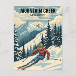 Cartão Postal Mountain Creek Skiing New Jersey Viagem