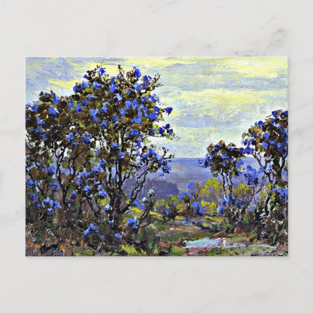 Cartão Postal Mountain Laurel em Bloom, pintura de arte (Frente)