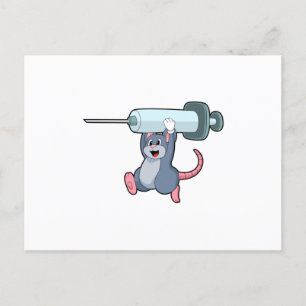 Cartão Postal Mouse como enfermeiro com seringa.PNG