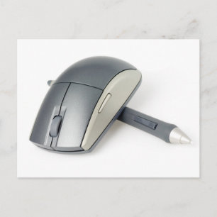 Cartão Postal Mouse sem fio e caneta digital