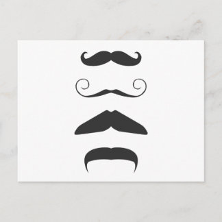 Cartão Postal Moustache múltiplo