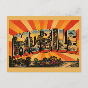 Cartão Postal Móvel Costa do Golfo do Alabama Jardins Arte Delta