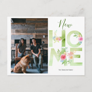 Cartão Postal Movemos Nova Foto Personalizada Para Casa