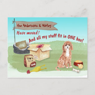 Cartão Postal Movendo Brinquedos Caçapo Bonitos Nossa Nova Casa