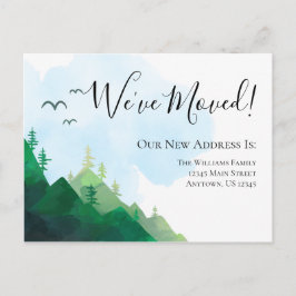 Cartão Postal Movendo Montanhas de Natureza Selvagem de Aquarela