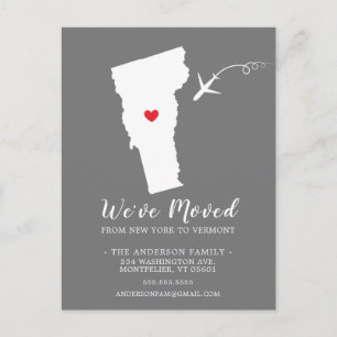 Cartão Postal Movendo o estado de lançamento VERMONT Postar cart