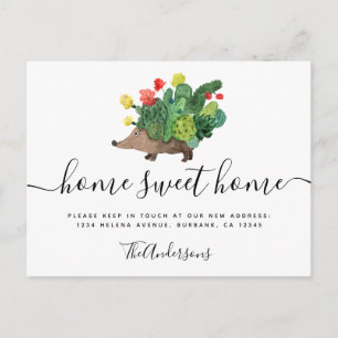 Cartão Postal Movendo o lançamento Cactus Hedgehog