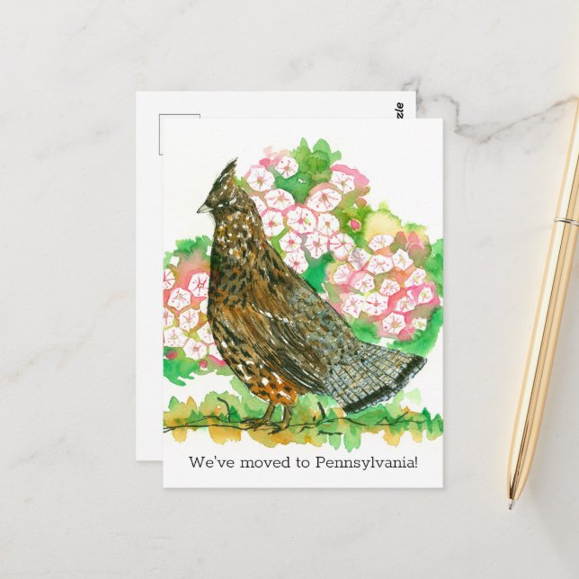 Cartão Postal Movendo o lançamento do Agrupamento Rupado da Pens (Frente/Verso In Situ)