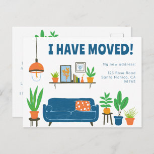 Cartão Postal Movendo o Software da Sala de Estar em Cuta do End