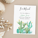 Cartão Postal Movi o novo anúncio de endereço, House Cactus<br><div class="desc">Este design foi criado através da arte digital. Pode ser personalizado na área fornecer ou personalizar escolhendo o clique para personalizar mais opções e alterando o nome, as iniciais ou as palavras. Você também pode alterar a cor e o estilo do texto ou excluir o texto de um design de...</div>