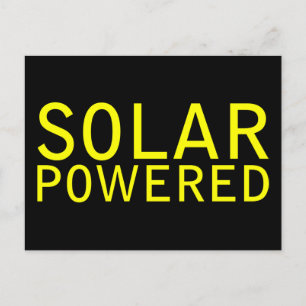 Cartão Postal movido a energia solar