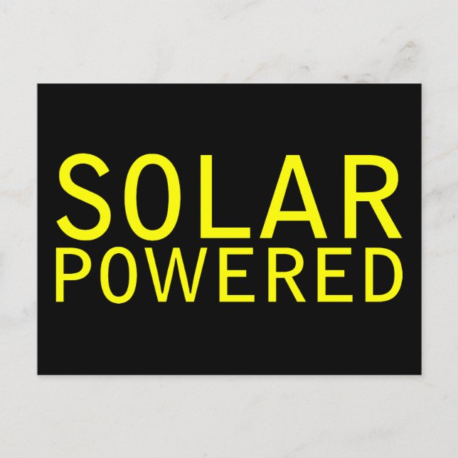 Cartão Postal movido a energia solar (Frente)