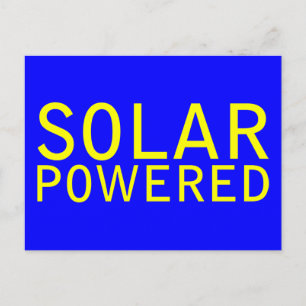 Cartão Postal movido a energia solar