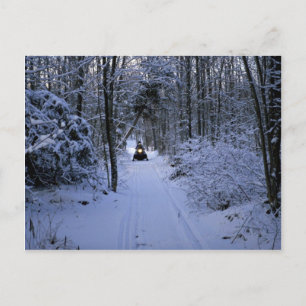 Cartão Postal Movimentação de neve após nova queda de neve In