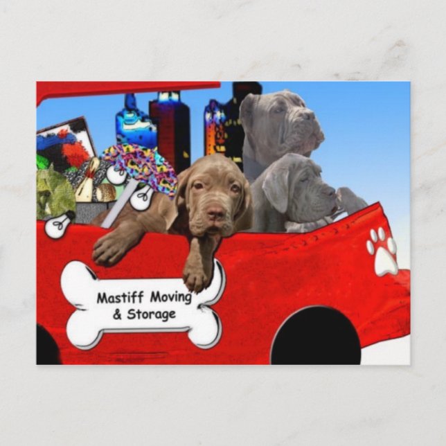 Cartão Postal Movimentação e armazenamento mastiff (Frente)