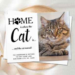 Cartão Postal Movimentamos a Foto Cat para Novo Endereço Pet Mov
