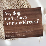 Cartão Postal Movimentamos Novo Cachorro Pet de Endereço<br><div class="desc">Meu Cachorro E Eu Temos Um Novo Endereço! Deixe o seu melhor amigo anunciar sua jogada com este cartão giro e engraçado de comunicação do cachorro. Personalize os nomes com o cão e o seu novo endereço. Este novo cartão de anúncio de endereço para cães é obrigatório para todas as...</div>