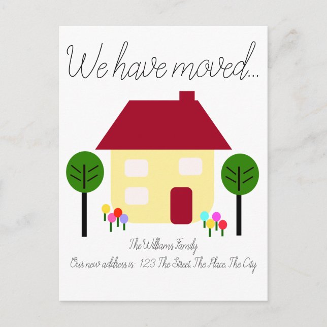Cartão Postal Movimentamos Novo Endereço (Frente)