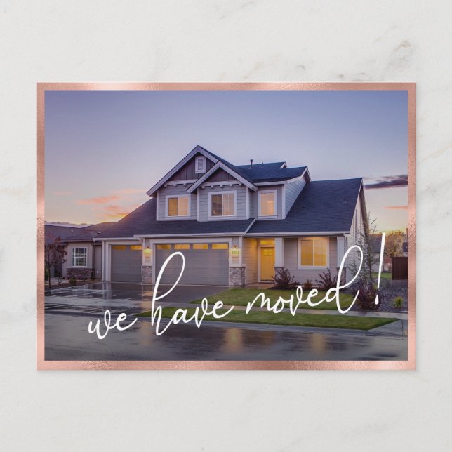 Cartão Postal Movimentamos o anúncio de movimento de fotos moder (Frente)