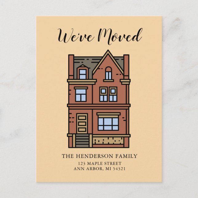 Cartão Postal Movimentamos o novo Cartão-Postal de Anúncio de Mo (Frente)