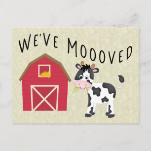 Cartão Postal Movimentamos Vaca com Mudança de Endereço do Cel