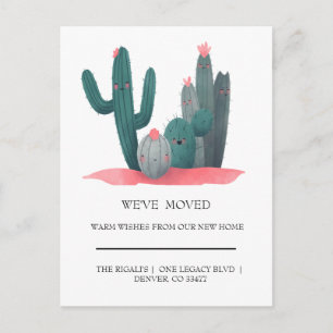 Cartão Postal movimento de casa do Cactus
